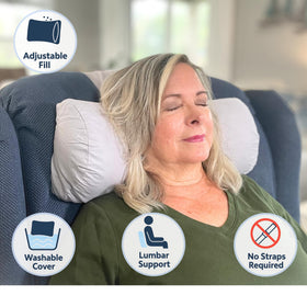 EOT Wellness Recliner Pillow no velcro design protects furniture