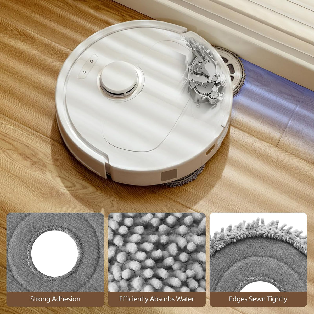 EOVWAEO side brushes reach corners for deeper debris removal.