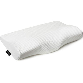 EPABO contour memory foam pillow hero provides targeted neck support for all sleep positions.