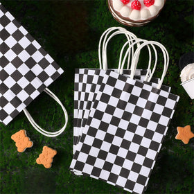 Epakh black-white checkered bags, versatile for gifts and snacks.