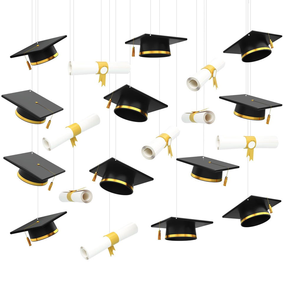Epakh graduation cap 3D design 12inch banner enhances photo backdrops