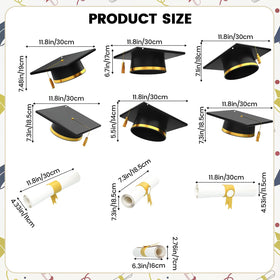 Epakh graduation cap 3D design 12inch banner adds visual impact for photos