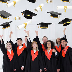 Epakh caps and diplomas set packaging offers versatile party decor