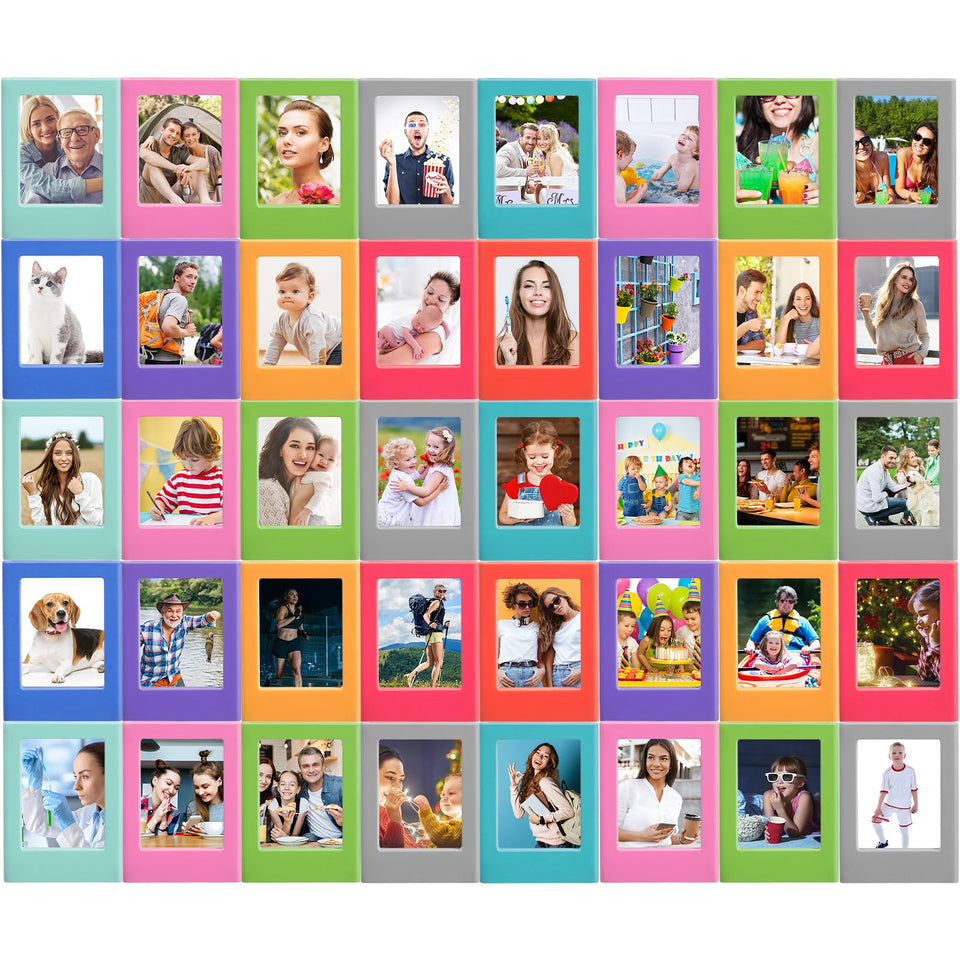 Epakh magnetic 3-inch fridge frame holds Instax photos securely