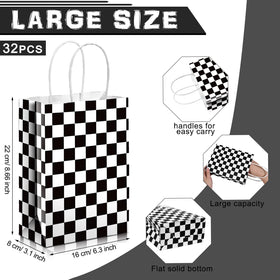 Epakh race-car party favors bags, sturdy design keeps treats secure.