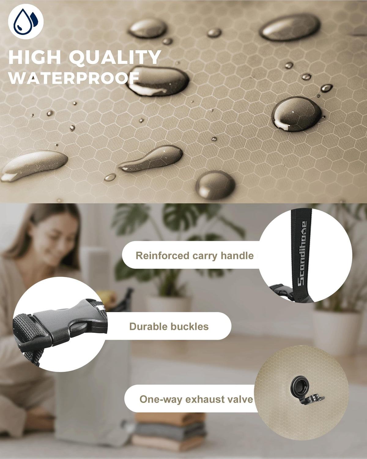 EPEDAL24 foldable design folds flat for easy packing and space savings.