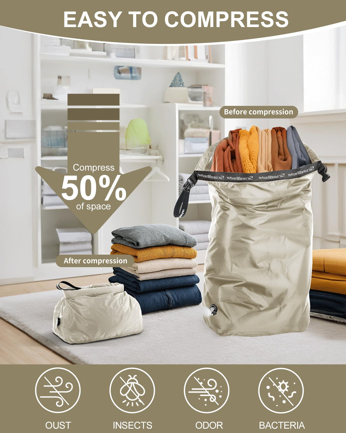 EPEDAL24 Laundry Bag shows tear-resistant stitching for durable travel.