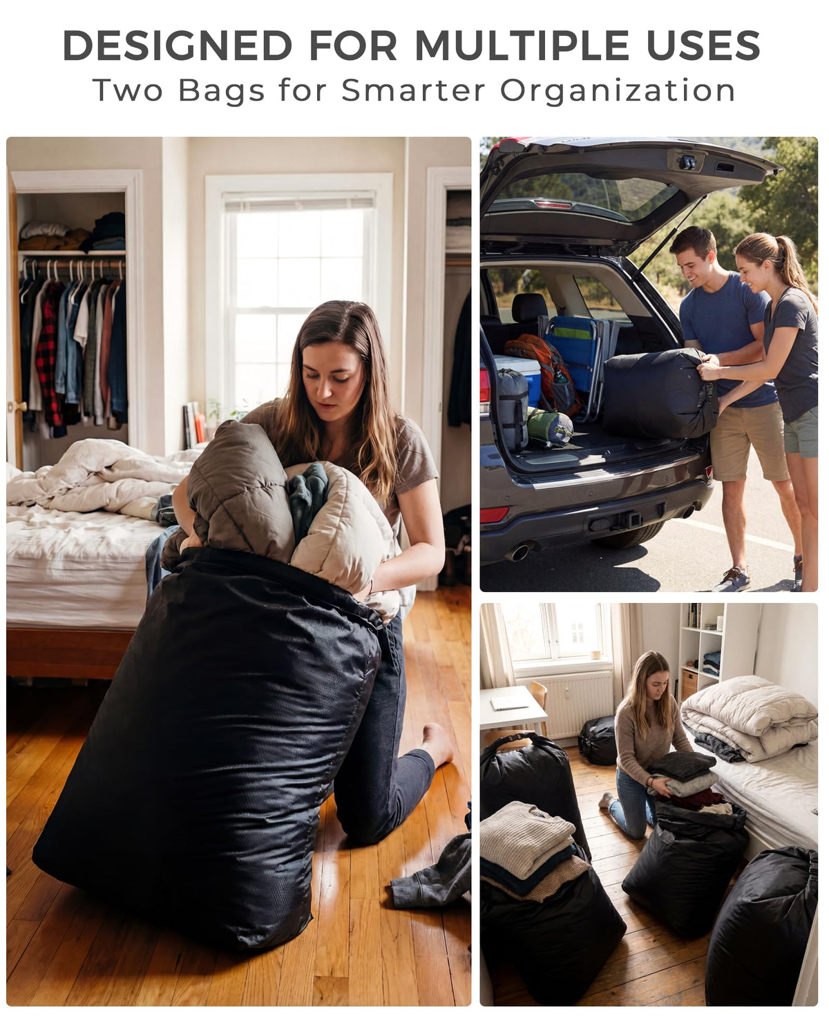 EPEDAL24 multi-use storage helps organize bulky items like coats or ski gear.