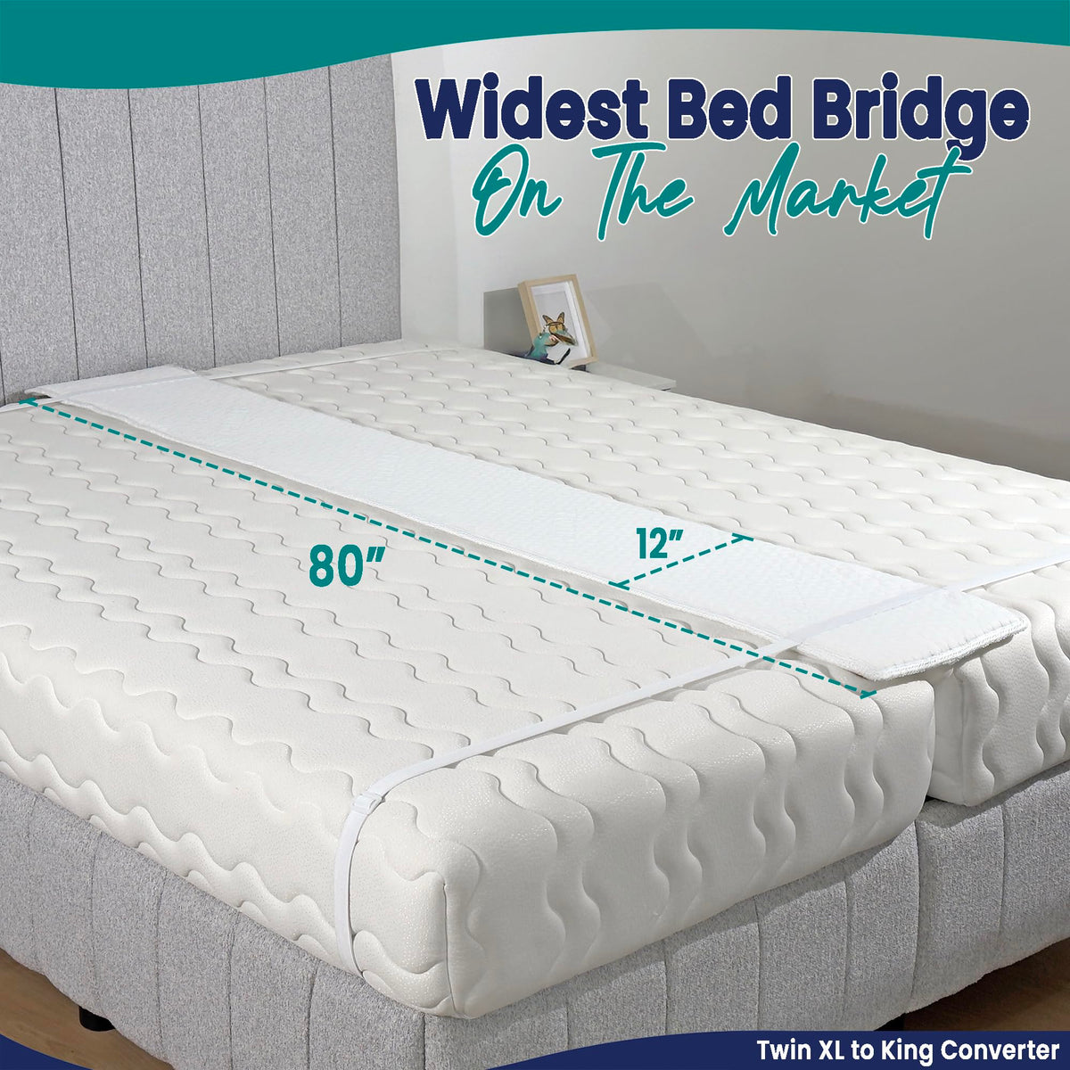 EPHEDORA 25D memory foam bridge adds cushioned support for an even sleeping surface