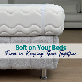 EPHEDORA head and foot straps secure fit during adjustable bed movement