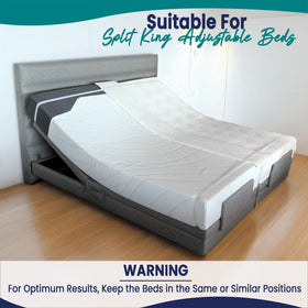EPHEDORA memory foam bridge provides soft, even surface across beds