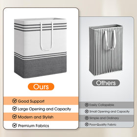 EpicTotes large laundry basket with reinforced handles for stable lifting