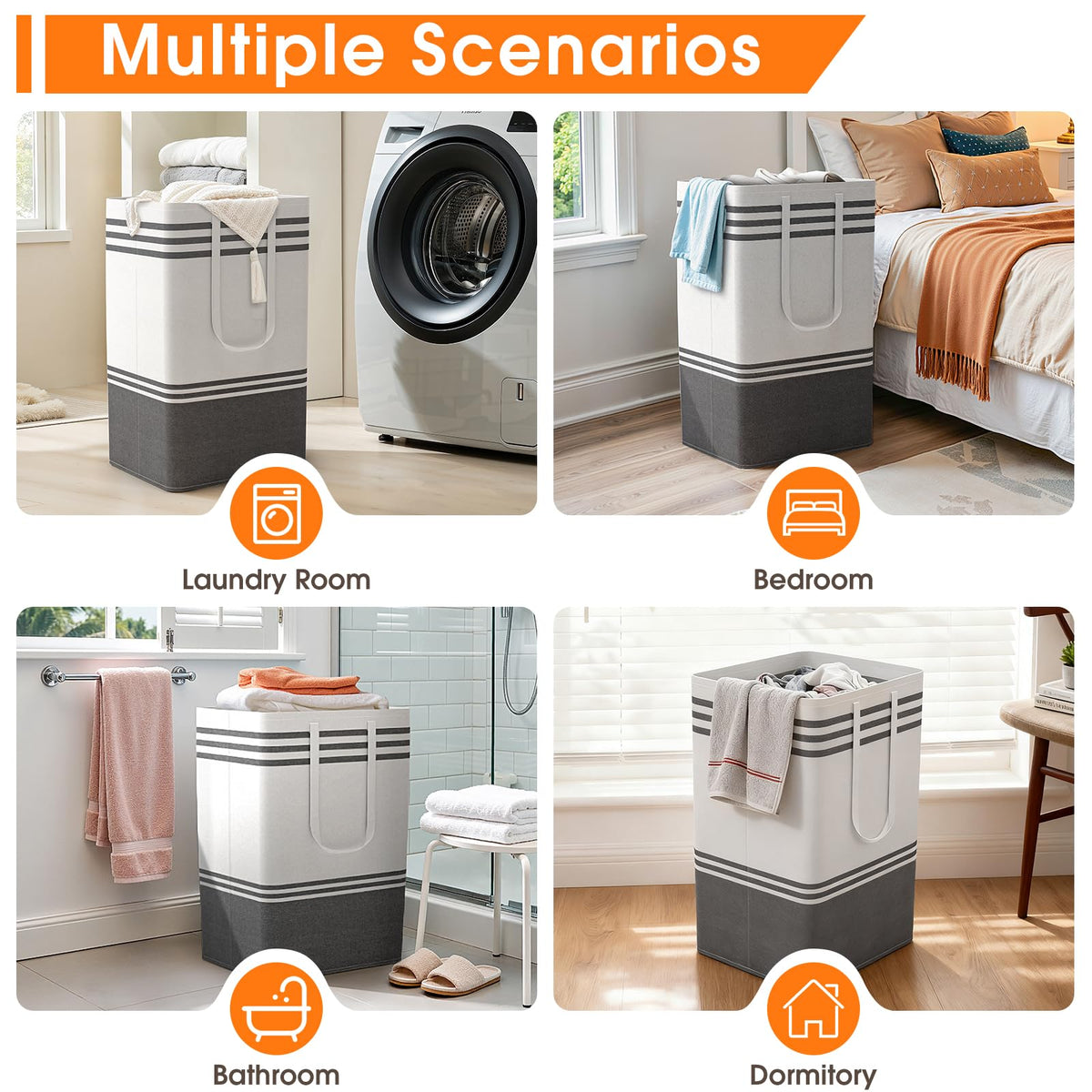 EpicTotes large capacity fits clothes, pillows, shoes and toys for busy households.