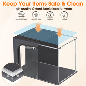 Reinforced handles enable easy lifting when bins are full.