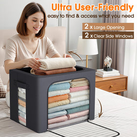 Two-way top and front access for quick item retrieval.