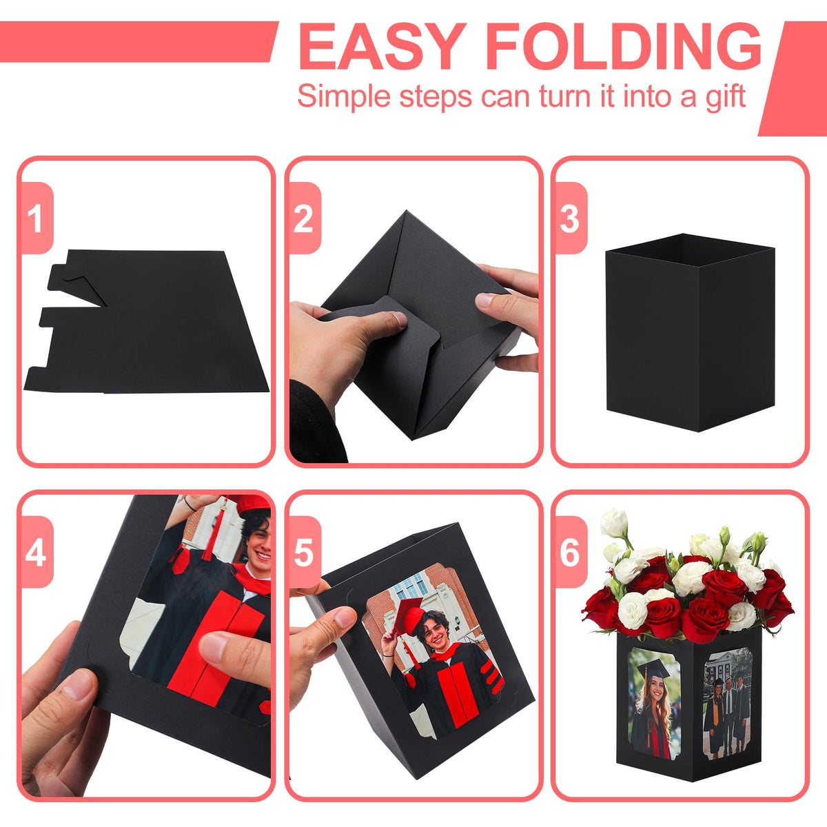 EQOREIIN photo box doubles as versatile decor for parties and celebrations