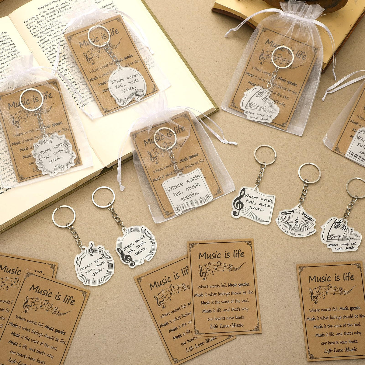 Equsion card paper inside the package, ready for gift or event use.