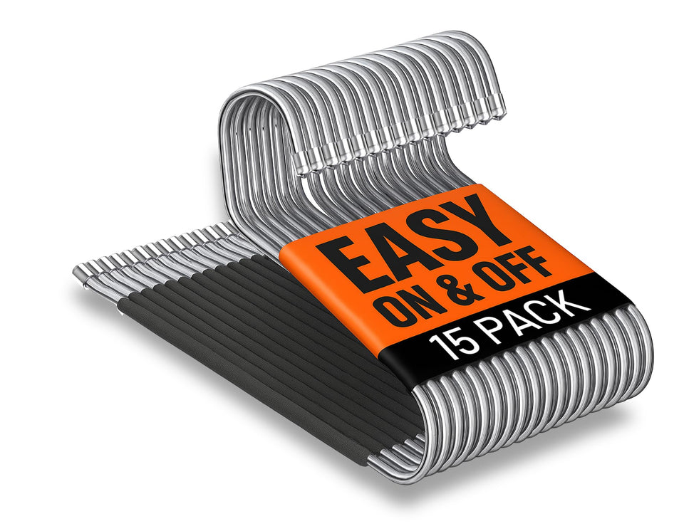 ERA Accents open-ended pants hanger showing easy sliding of trousers