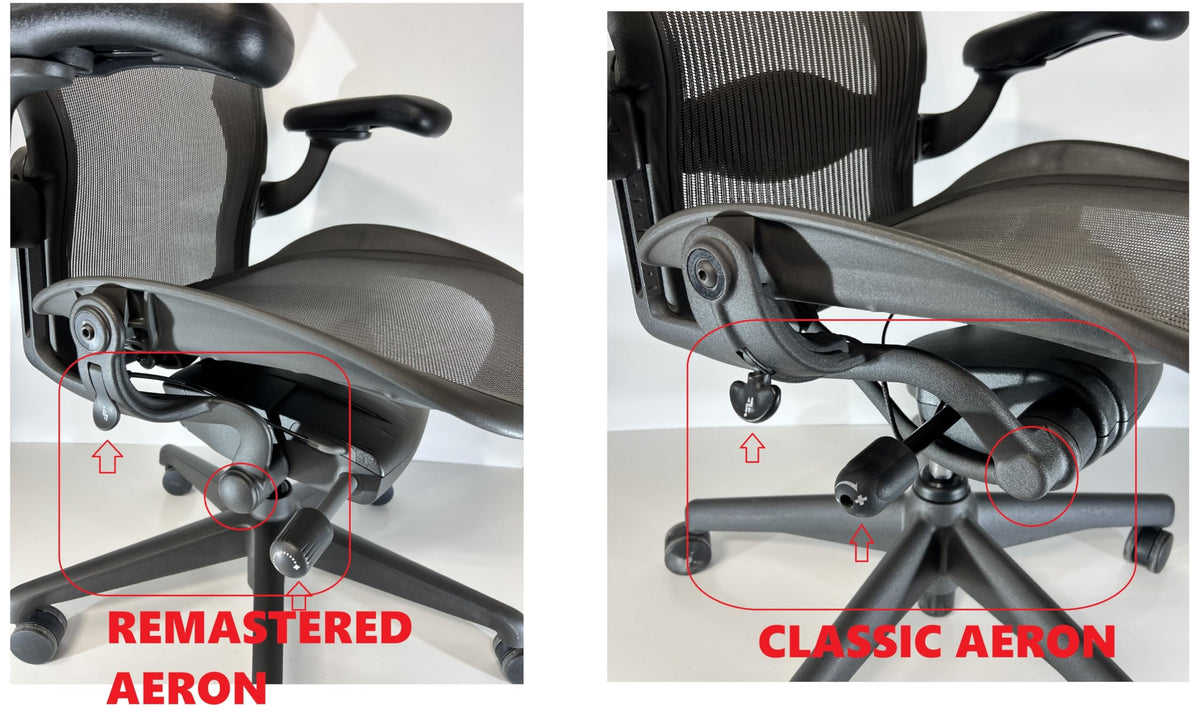 Aeron-compatible ERGOKING headrest showing tilt adjustment for flexible positioning.