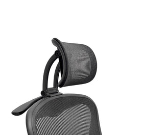 Close-up of neck padding on ERGOKING headrest for comfortable contact.