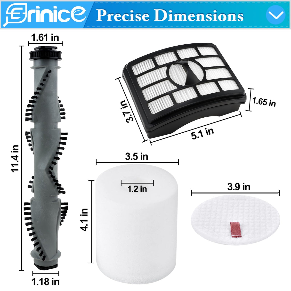 Erinice Shark Rotator belts restore drive efficiency and suction performance.