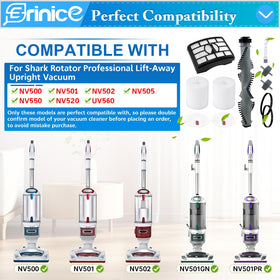 Erinice Shark Rotator wheels improve maneuverability and easy maintenance.
