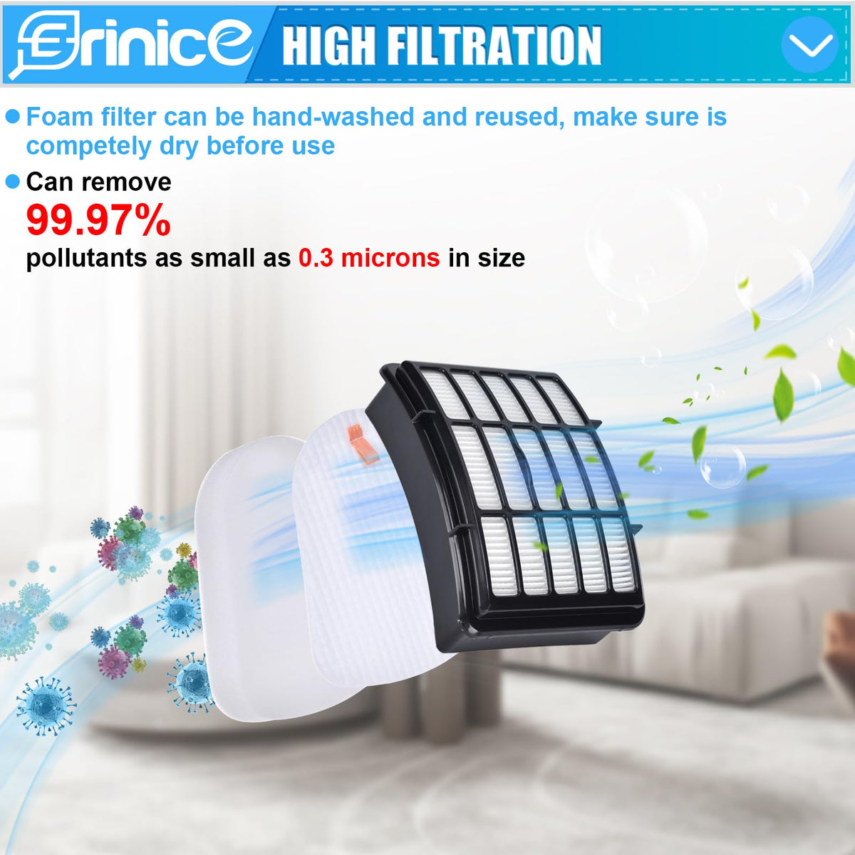 Erinice vacuum belt for Shark Navigator NV350 supports smooth drive performance