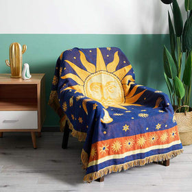 Erke fringed tassels add texture to chairs and couches