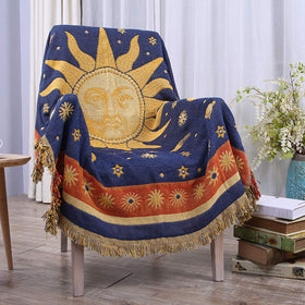 Erke Moon and Sun blanket, double-sided, cozy warmth for any seating area