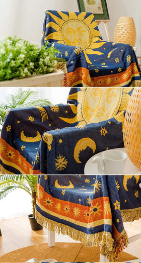 Erke multiuse blanket doubles as tablecloth or tapestry