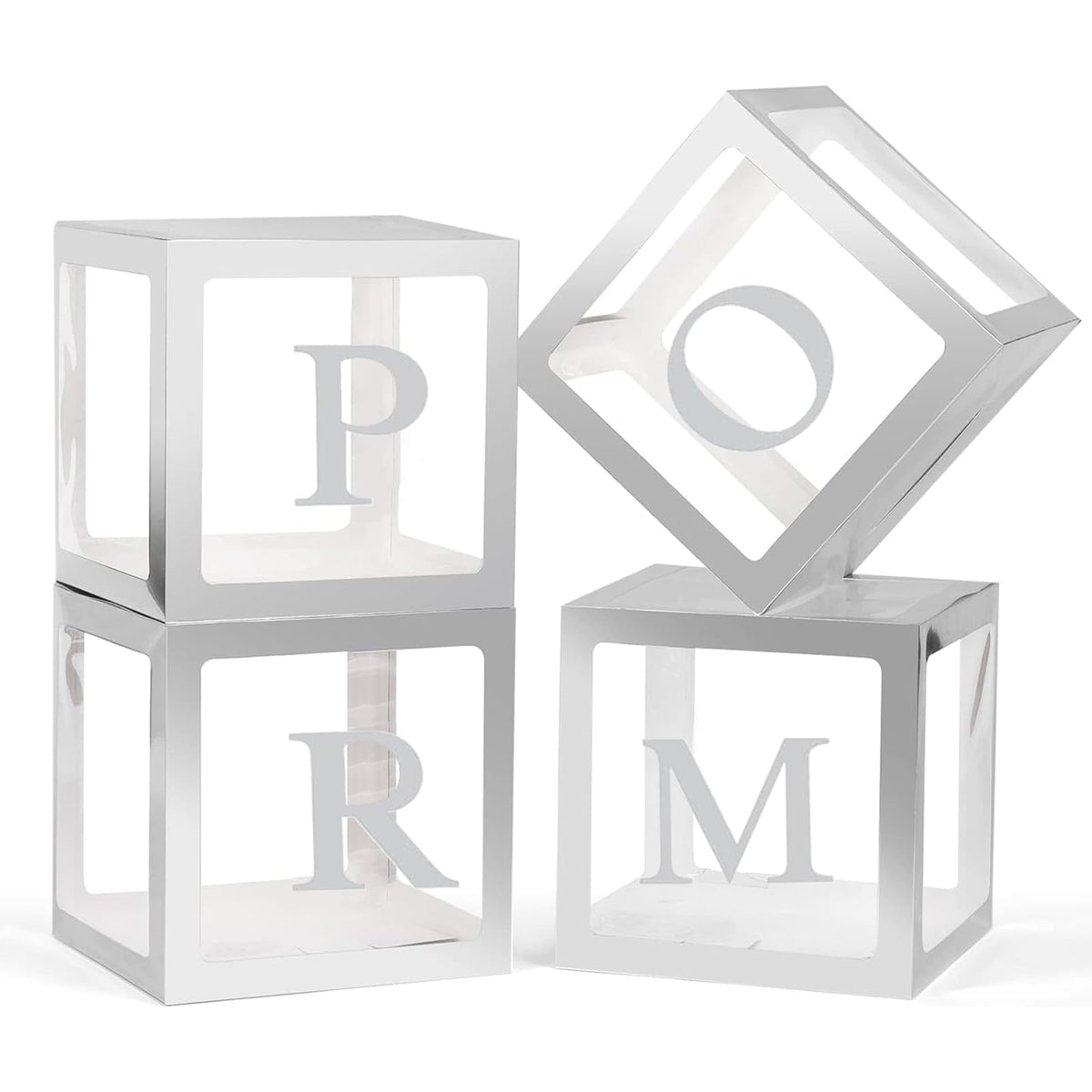 Ertyjikg Prom Boxes with Letters folded into a cube for quick display