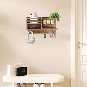 Eryvik self-adhesive mounting demonstrates quick wall attachment for a temporary setup.