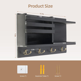 Eryvik wall-mounted options show self adhesive and drill methods for flexible setup.