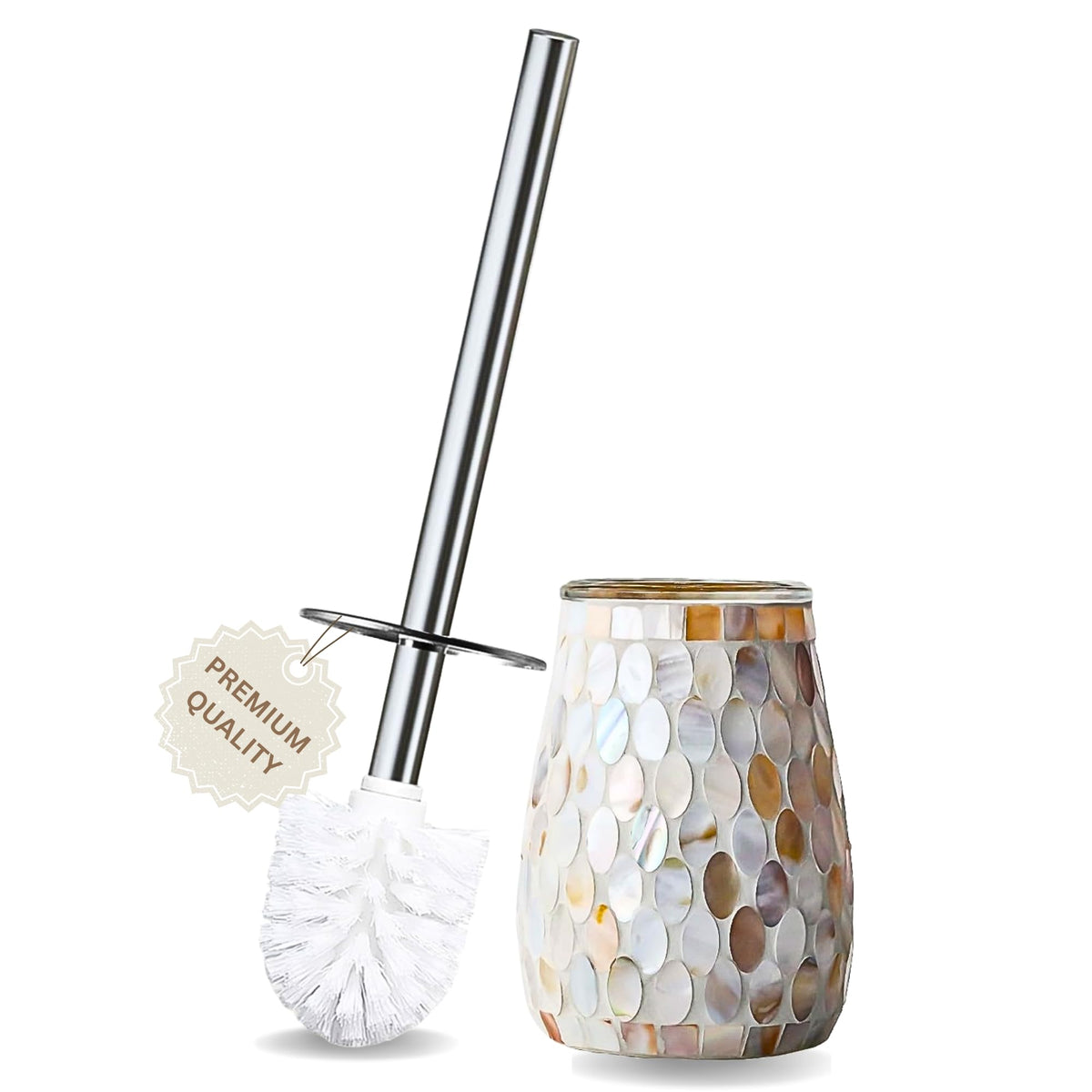 Escenzy shell-mosaic holder highlights natural beauty and luxurious bathroom styling