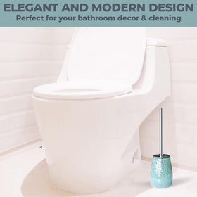 Escenzy turquoise green mosaic glass holder stands as a luxury focal point.