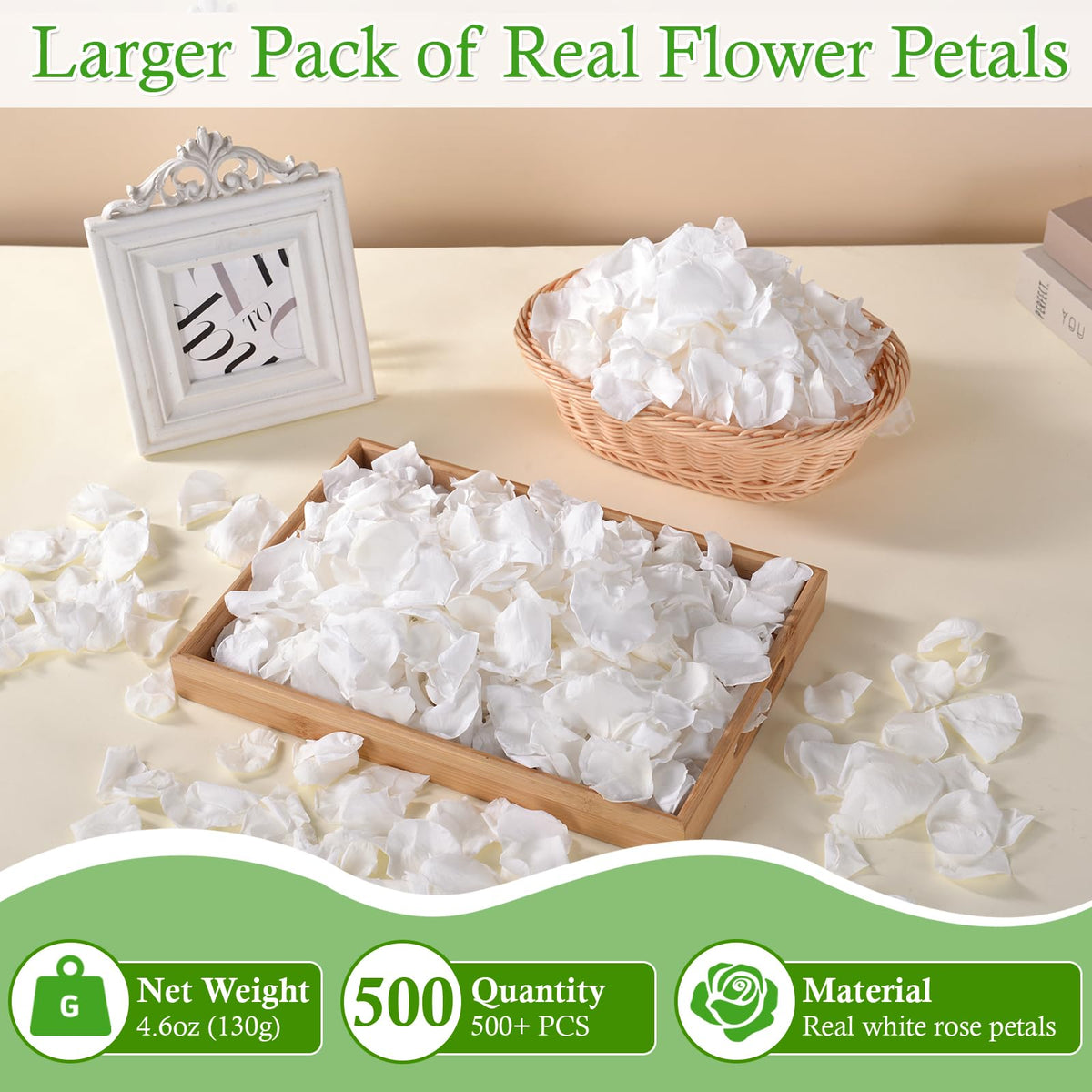 Biodegradable Eslibin rose petals for eco-friendly decor