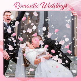 Eslibin rose petals mixed colors for rich wedding visuals