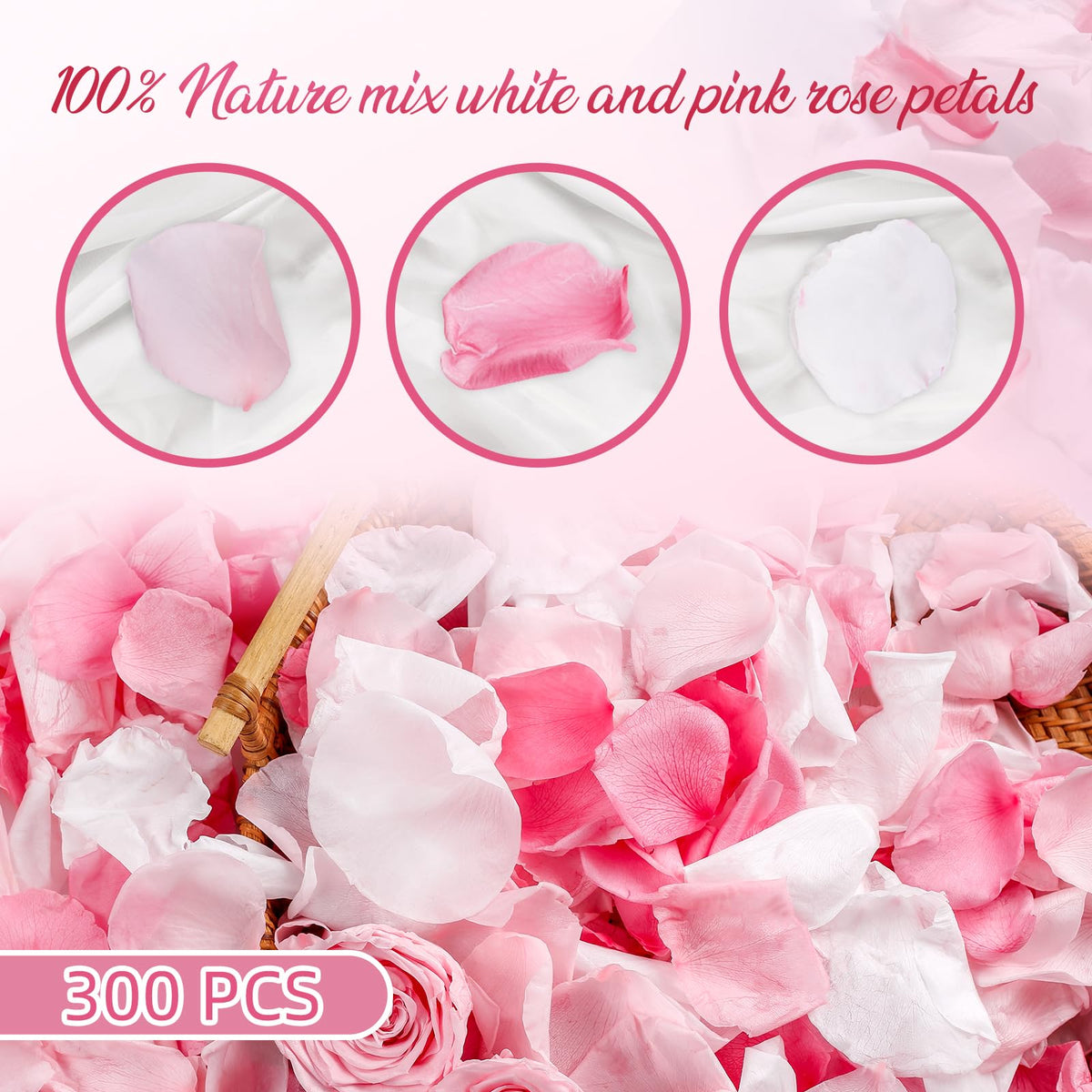 Eslibin wedding table centerpiece using preserved petals for elegant decor