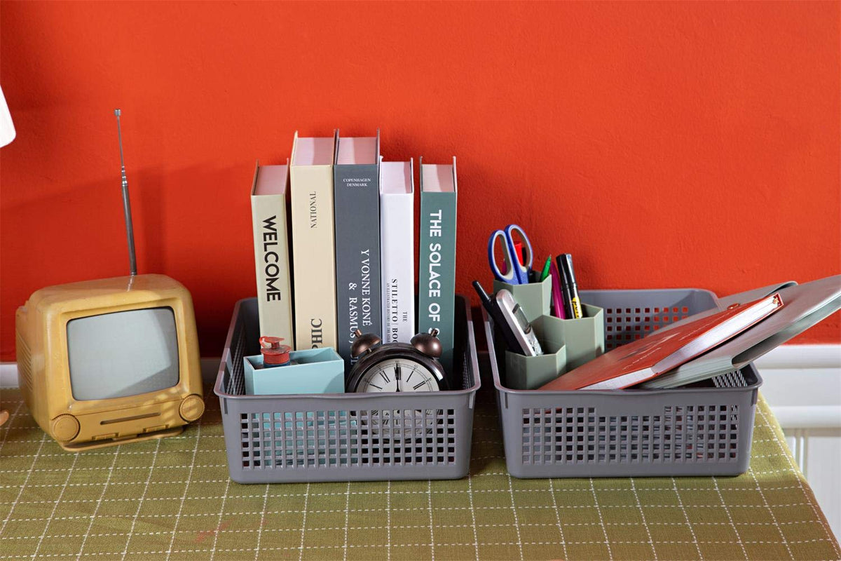 Eslite classroom, kitchen, and bathroom storage basket for versatile use
