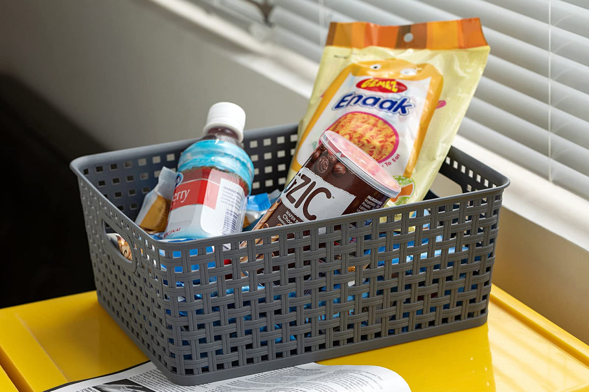 Compact drawer organization with Eslite basket for hardware and crafts