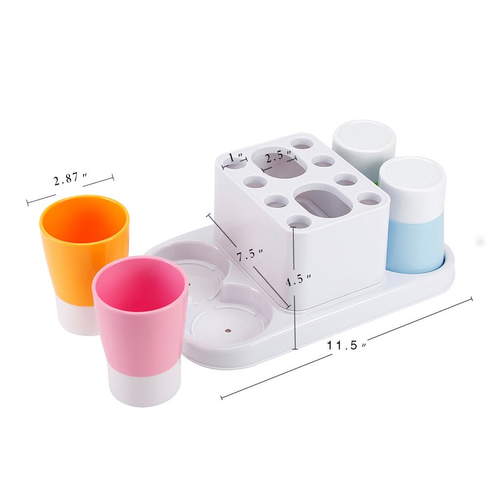 Eslite toothpaste and toothbrush holder helps streamline daily routines.