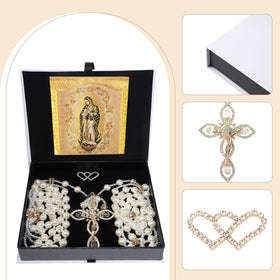 ESNOY handmade wedding lasso showing unique cross details for keepsake quality.