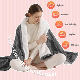 Esobrio twin blanket controls with five heat levels for personalized comfort.