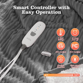 Esobrio blanket heat core detail demonstrates instant warmth with even distribution.