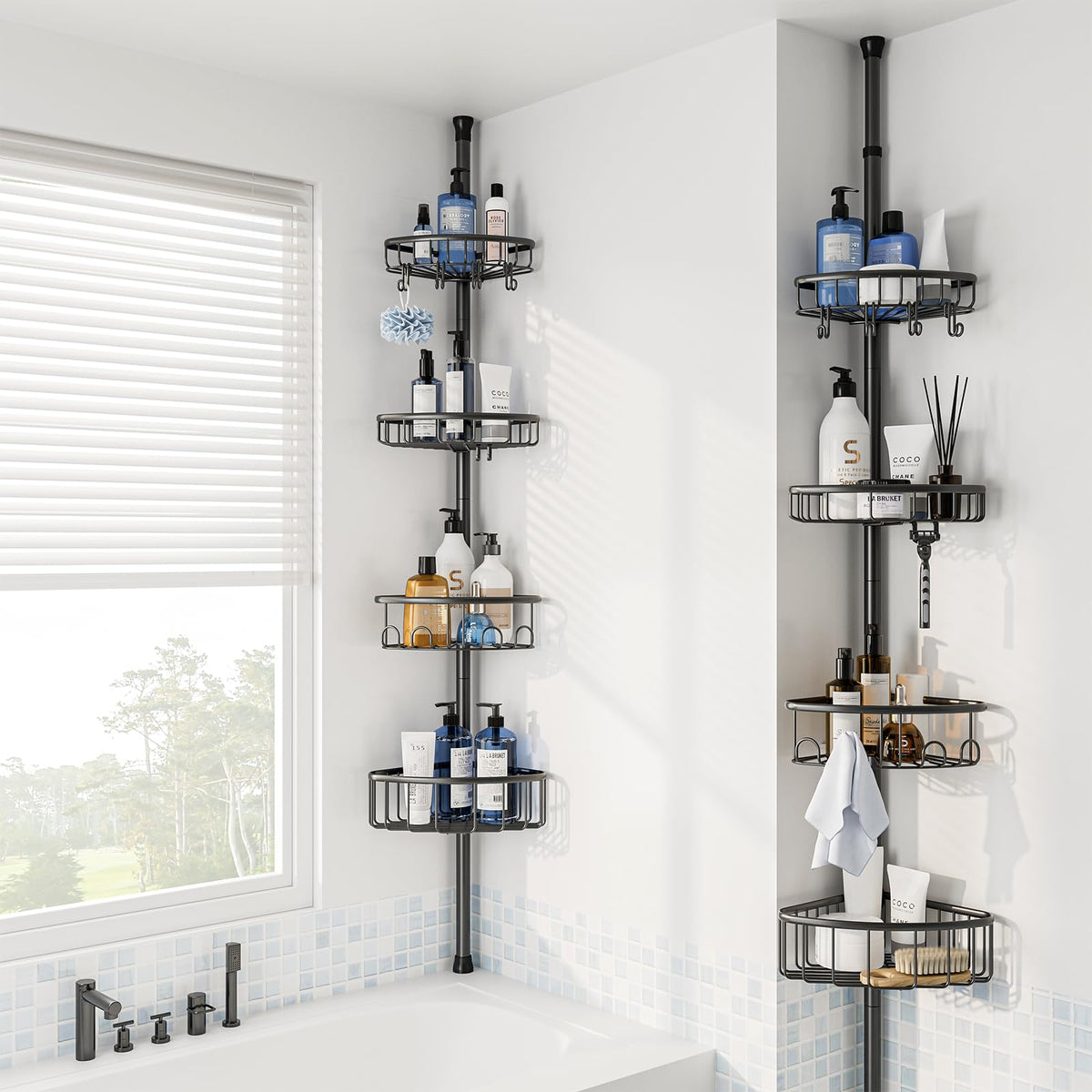 ESSEME hollow drainage baskets help keep bathroom floors dry