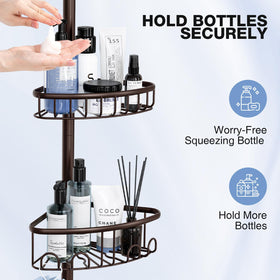 ESSEME bronze removable hooks for razors, loofahs, and brushes
