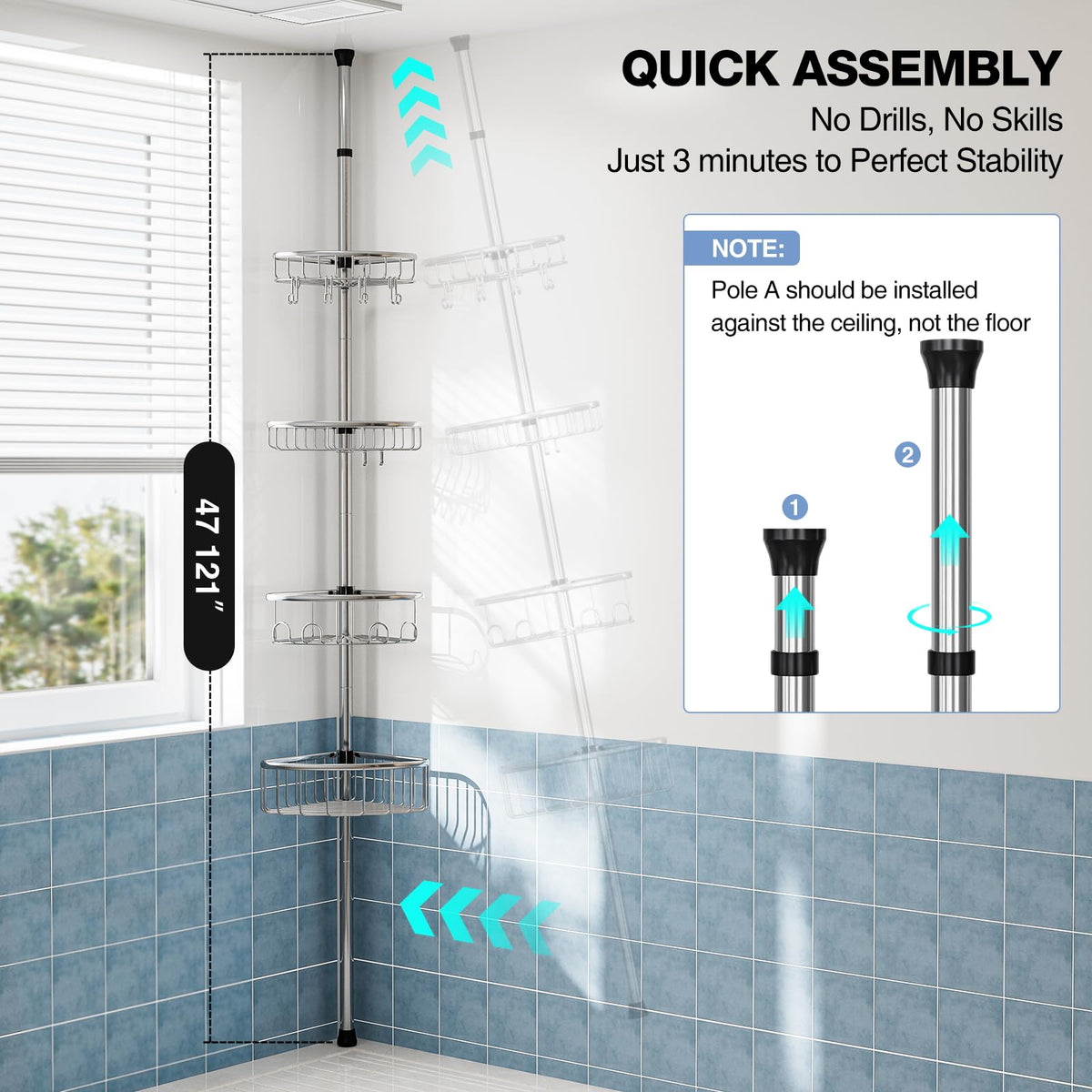ESSEME easy clip design enables quick, tool-free installation