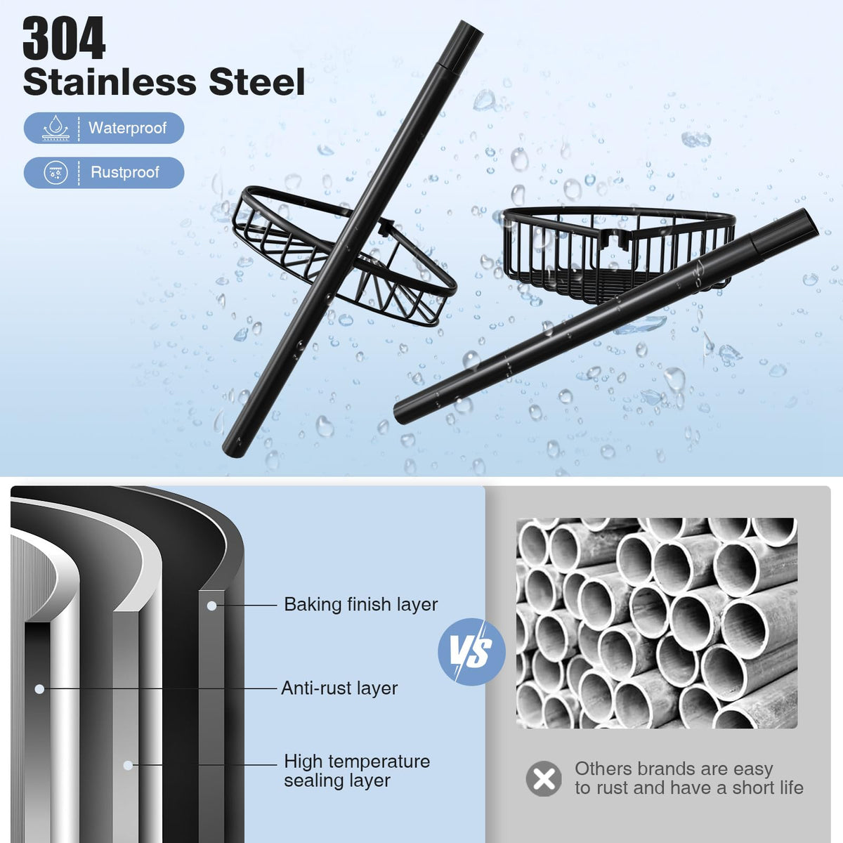 ESSEME easy-install clip design enables quick setup without drilling