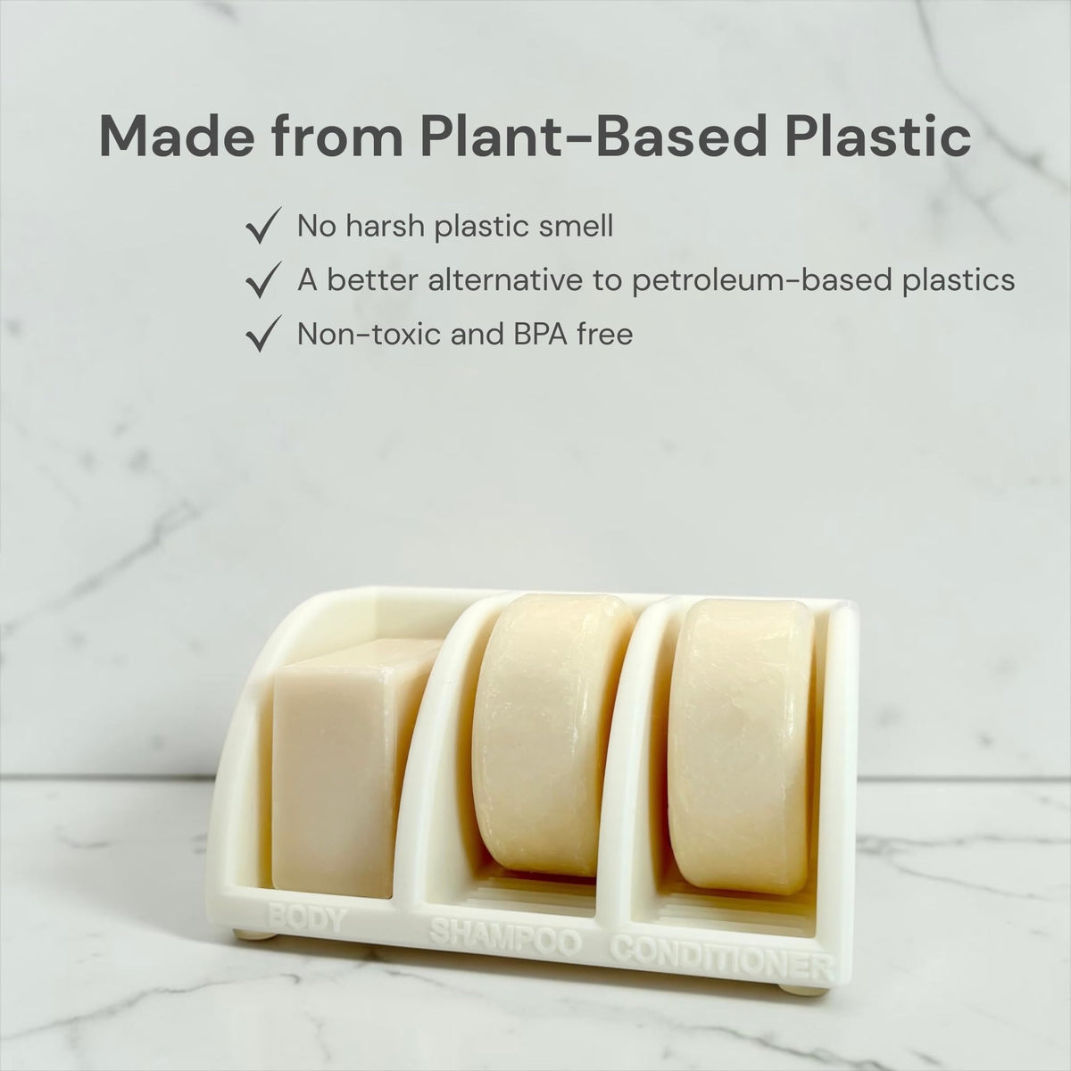 Open-slots airflow design promotes quick drying and reduces soggy residues.