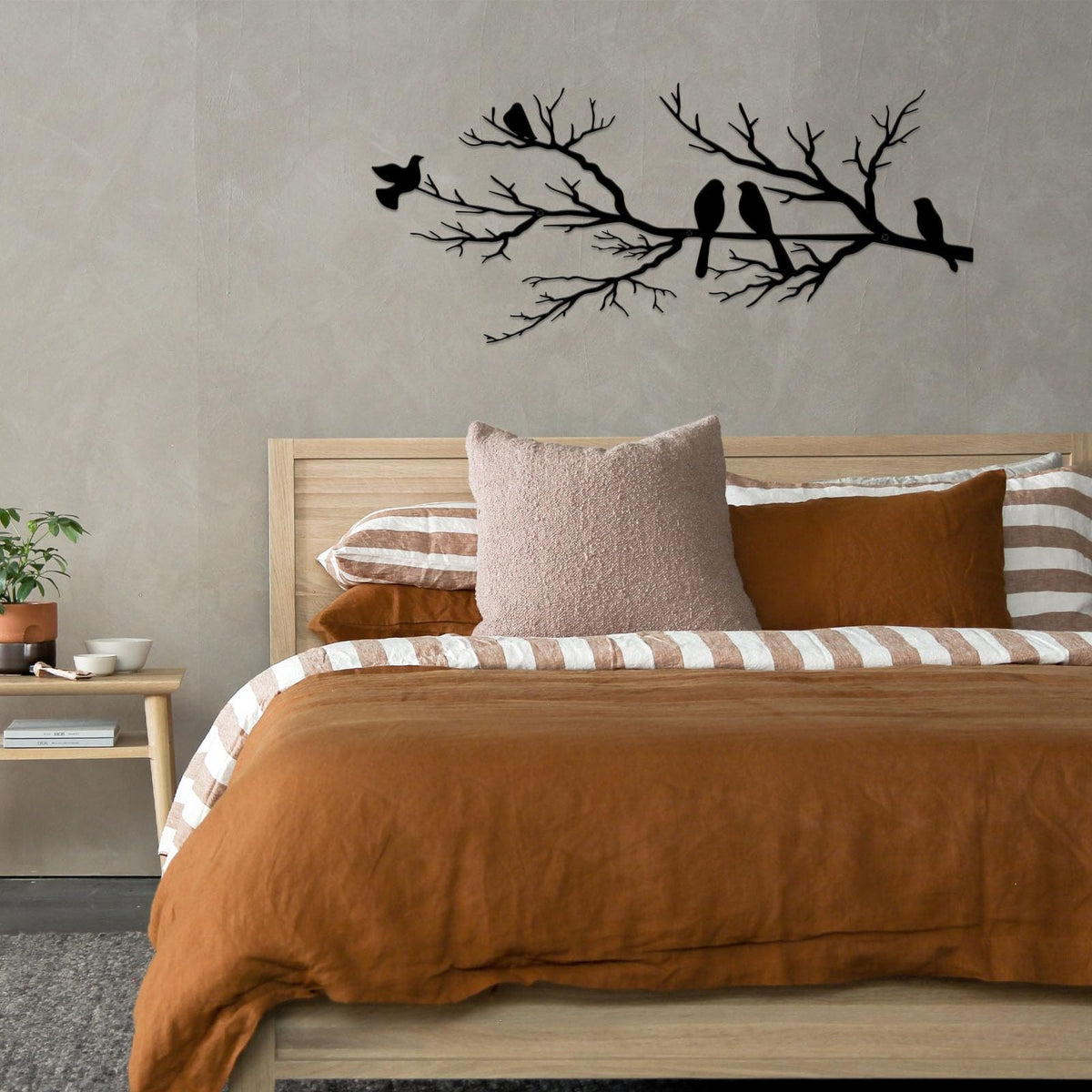 ESTART bird wall art bedroom or kitchen accent offers subtle nature-inspired ambiance.